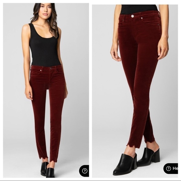 BlankNYC Pants Women Size 26 Corduroy The Bond Skinny Burgundy Mid Rise Stretch - Picture 1 of 8